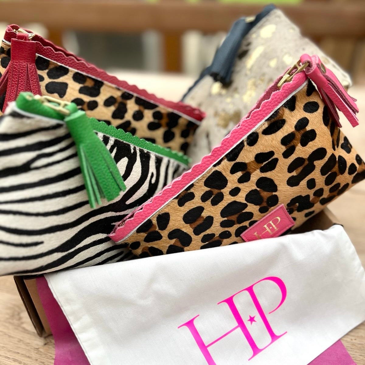 The Aldwick Pouch ~ Pink Leopard