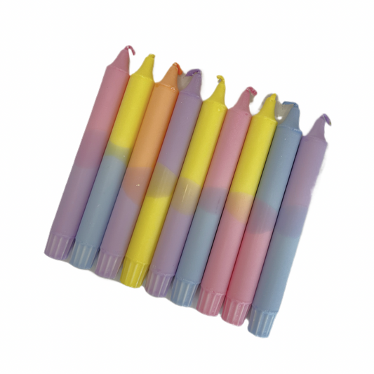 Pastel two tone Candles