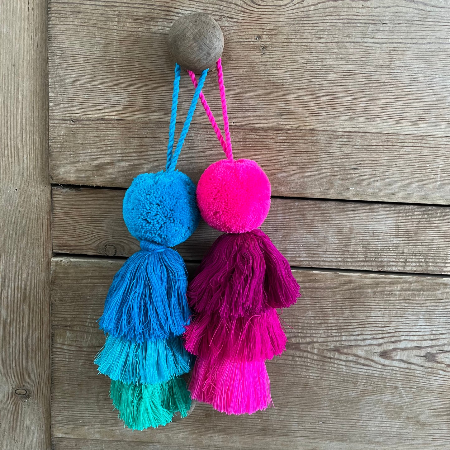 Pom Pom and Trio Tassel Swags