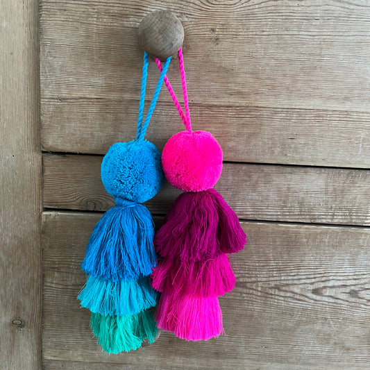 Pom Pom and Trio Tassel Swags