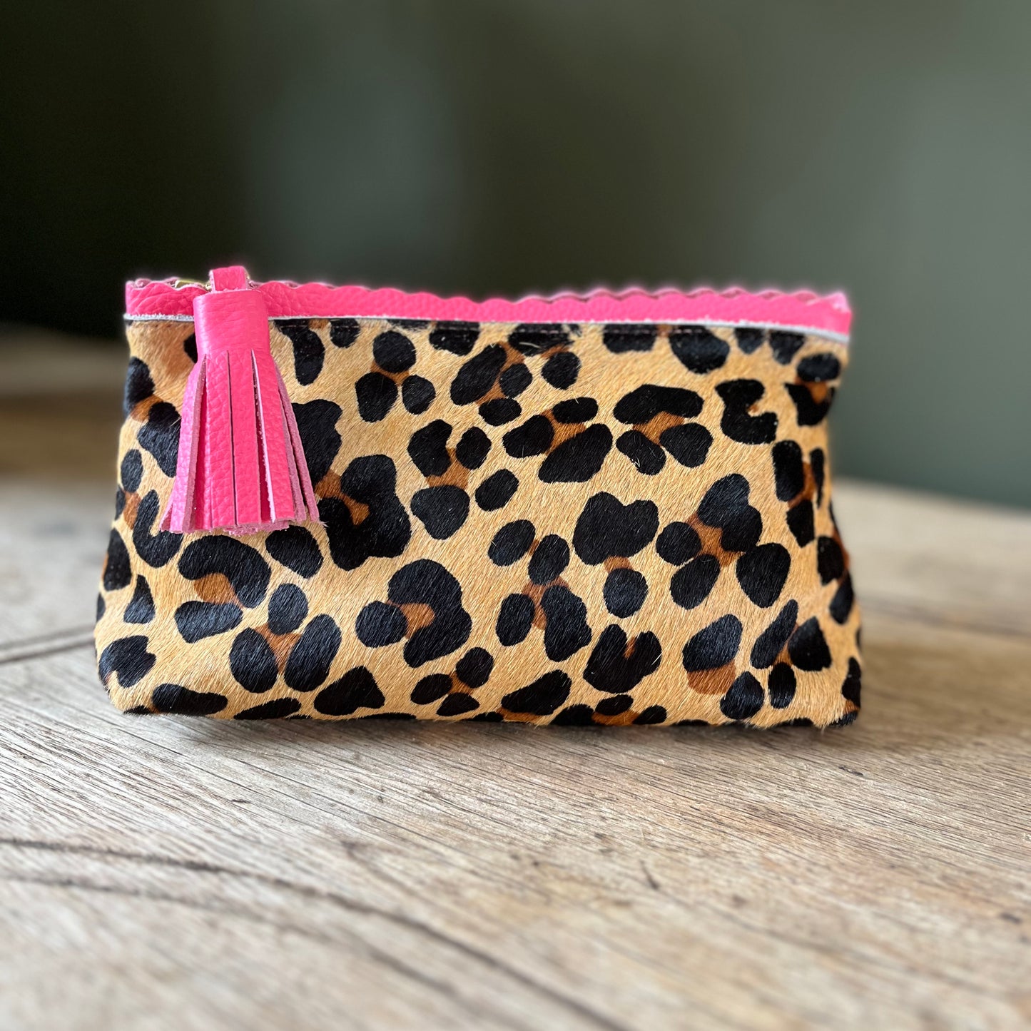 The Aldwick Pouch ~ Pink Leopard