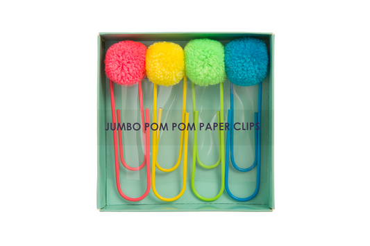 Jumbo Pom Pom Paper Clips